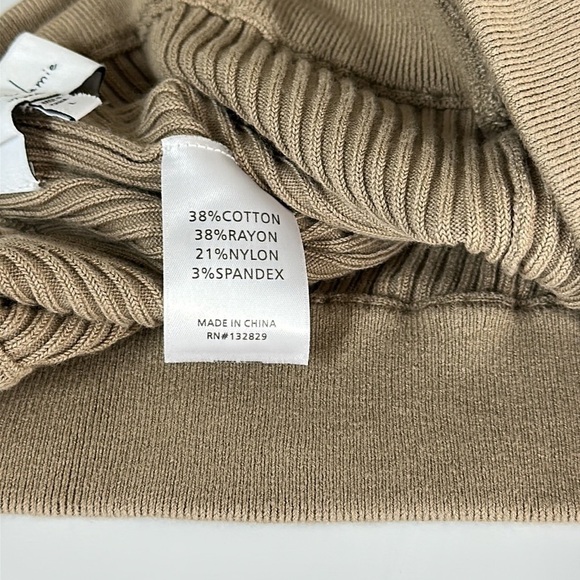 L'academie Camden Knit Pants Tan Large - Picture 8 of 9